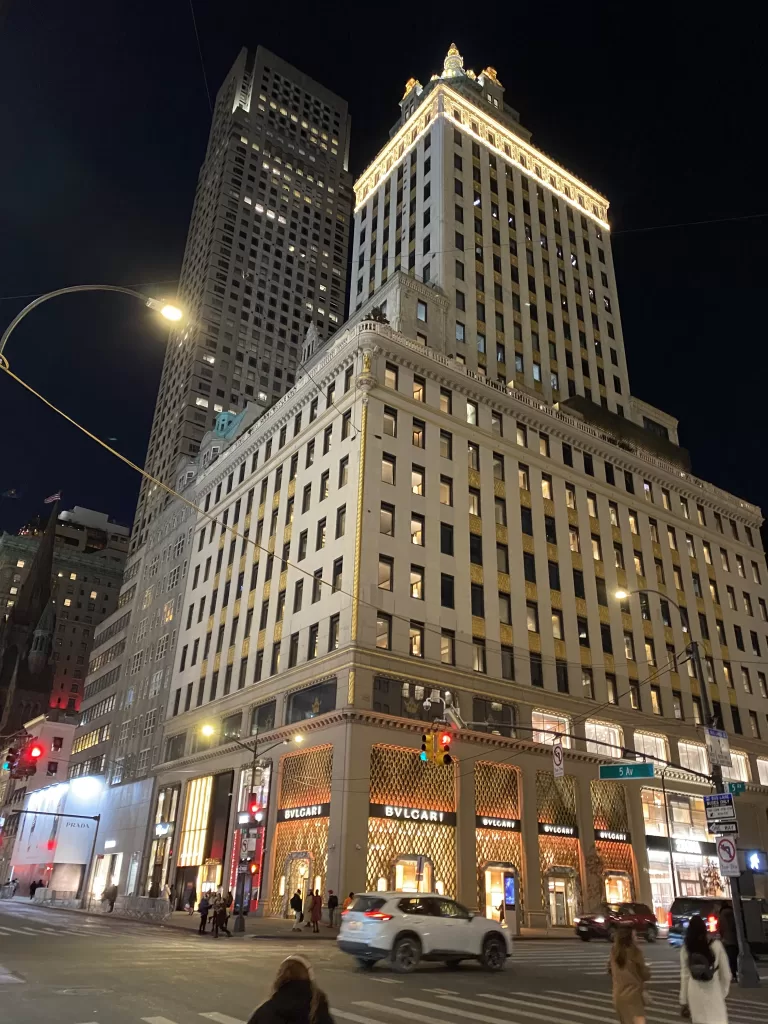 A picture of the Aman Hotel in NYC